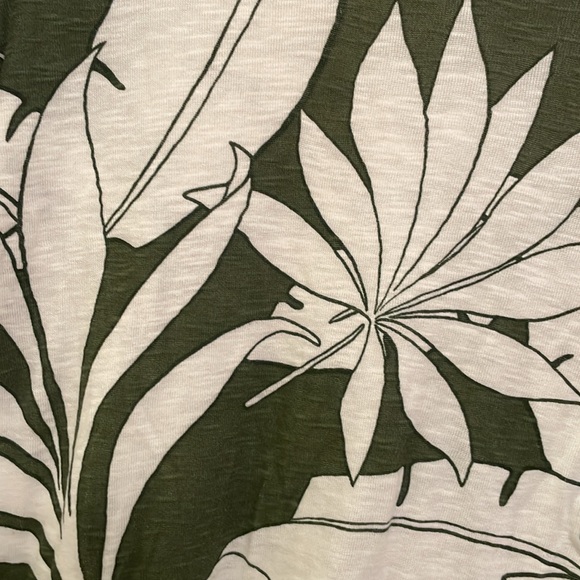 NWT PHILOSOPHY Republic Clothing Cotton Tropical Palm Print Popover Top Large - Picture 4 of 15